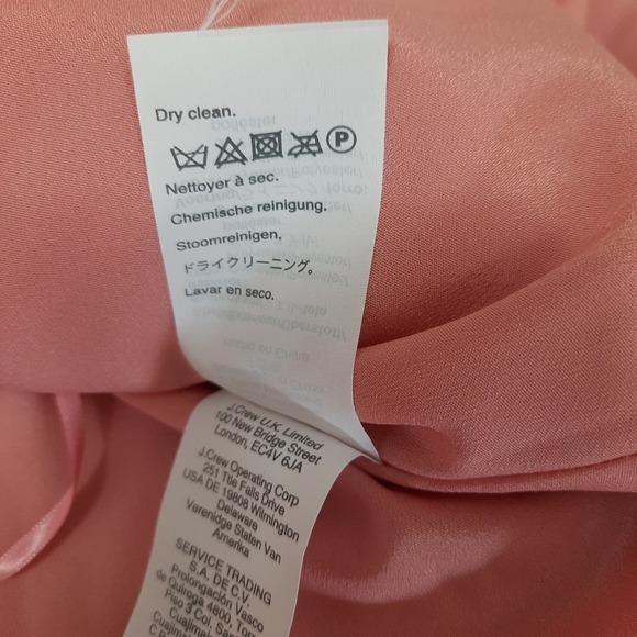 NWT J.Crew Pink Satin Pleated Midi Skirt Size 4 Petite - Picture 9 of 9